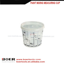 taza de medir de mezcla de pintura plástica